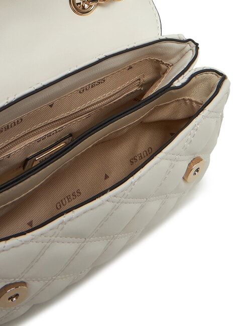 GIULLY Mini sac matelassé à rabat OFFWHITE - Sacs pour Femme