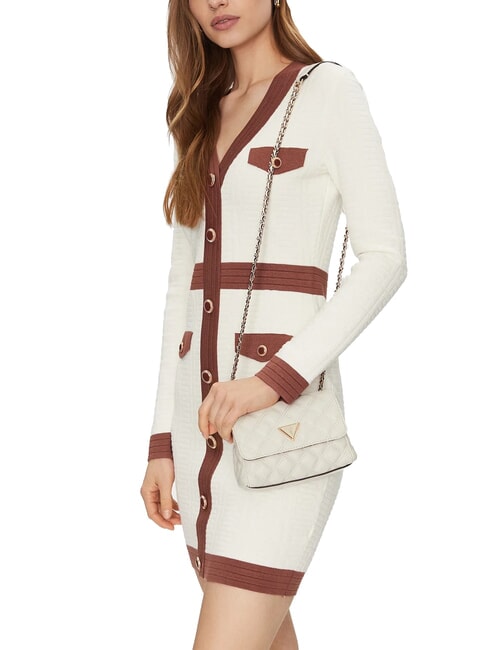 GIULLY Mini sac matelassé à rabat OFFWHITE - Sacs pour Femme