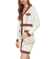 GUESS GIULLY Mini sac matelassé à rabat OFFWHITE - Sacs pour Femme - 5