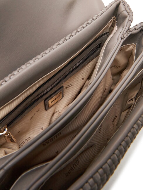 PHAEDRA Sac à bandoulière tissé taupe foncé - Sacs pour Femme