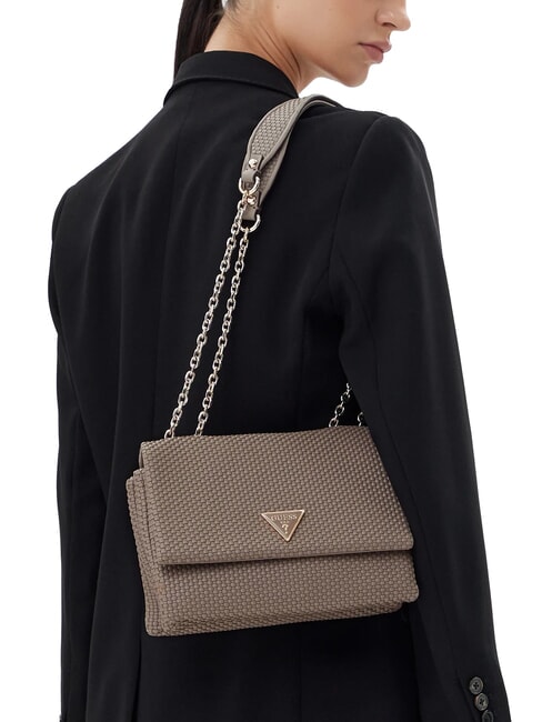 PHAEDRA Sac à bandoulière tissé taupe foncé - Sacs pour Femme
