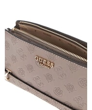 GUESS ZARELA  Sac à bandoulière logo taupe foncé - Sacs pour Femme - 4