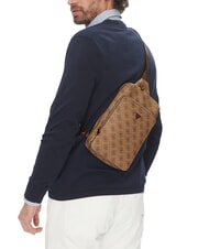 GUESS MILANO 4G Maxi Sac beige / marron - Sacs en Bandoulières pour Homme - 5