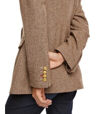 TOMMY HILFIGER TH Veste blazer chevrons bruns - Vestes pour femmes - 3