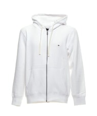 TOMMY HILFIGER TH Sweat-shirt zipp&eacute; blanc - Pulls molletonn&eacute;s - 3