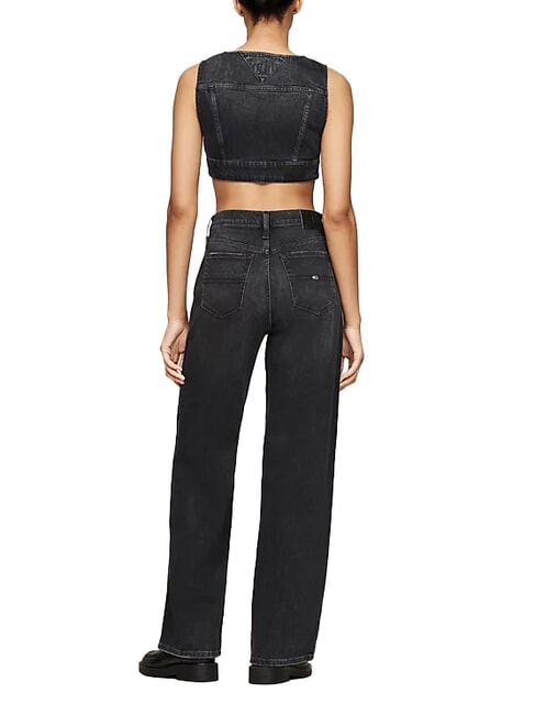 TH JEANS Haut en jean jean noir - T-shirt