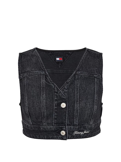 TH JEANS Haut en jean jean noir - T-shirt
