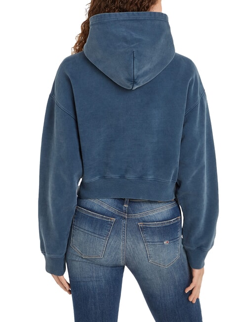 TH JEANS Sweat &agrave; capuche pour femme marine nuit noire - Sweat-shirts pour femmes