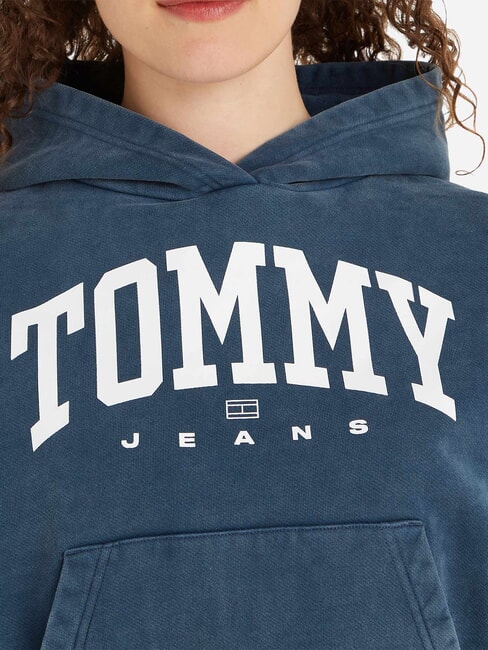 TH JEANS Sweat &agrave; capuche pour femme marine nuit noire - Sweat-shirts pour femmes