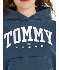 TOMMY HILFIGER TH JEANS Sweat &agrave; capuche pour femme marine nuit noire - Sweat-shirts pour femmes - 3
