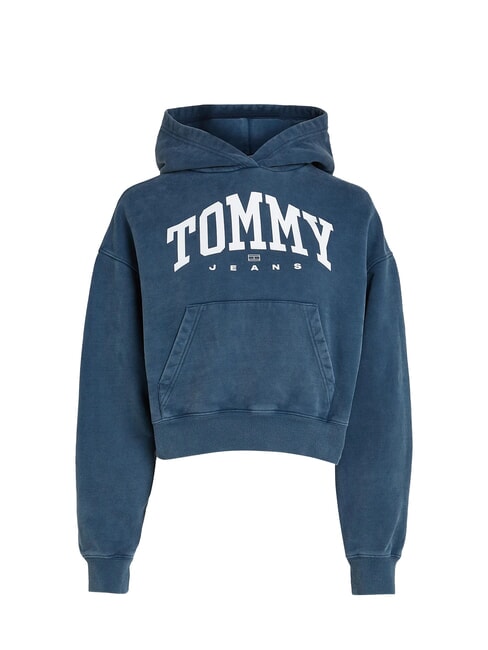 TH JEANS Sweat &agrave; capuche pour femme marine nuit noire - Sweat-shirts pour femmes