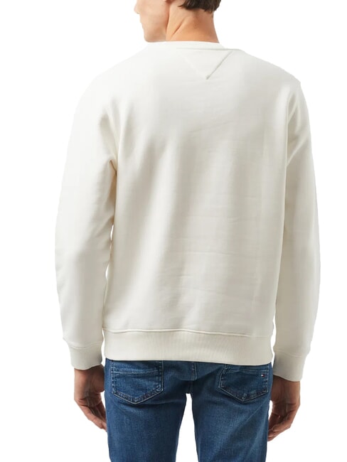 TH JEANS MINI FLAG Sweat-shirt en coton blanc ancien - Pulls molletonn&eacute;s