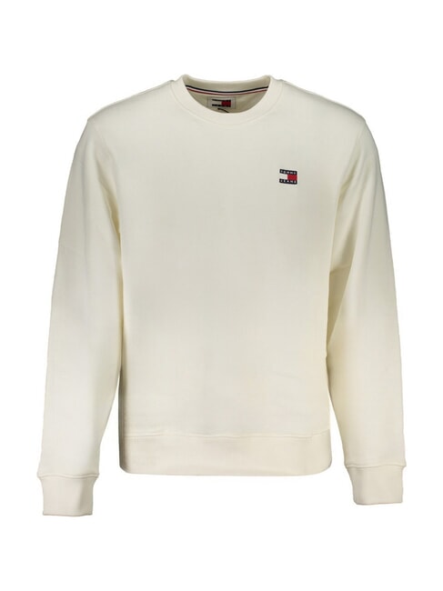 TH JEANS MINI FLAG Sweat-shirt en coton blanc ancien - Pulls molletonn&eacute;s