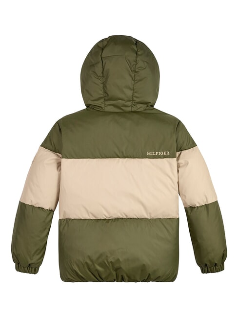 TH KIDS Veste à capuche bloc de couleur vert beige - Bébé Vestes