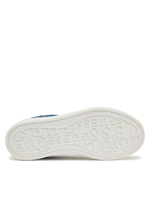 SWOLE2 Baskets &agrave; plateforme avec empi&egrave;cements en denim bleu - Chaussures Femme