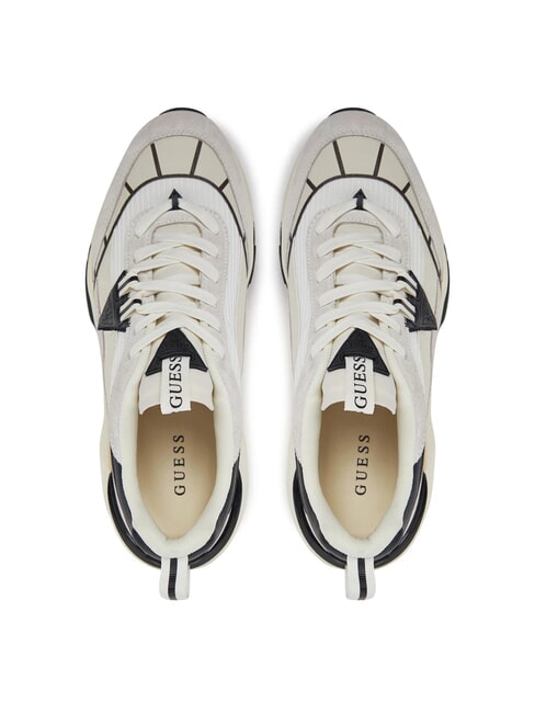 VALENCIA Baskets de course blanc noir - Chaussures Homme