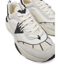 GUESS VALENCIA Baskets de course blanc noir - Chaussures Homme - 4