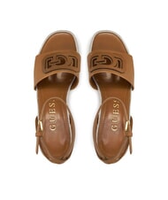 GUESS TANVEE Sandales espadrilles compensées hautes bronzage - Chaussures Femme - 3