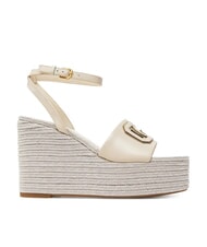 GUESS TANVEE Sandales espadrilles compensées hautes crème/or - Chaussures Femme - 2