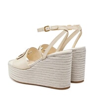 GUESS TANVEE Sandales espadrilles compensées hautes crème/or - Chaussures Femme - 5