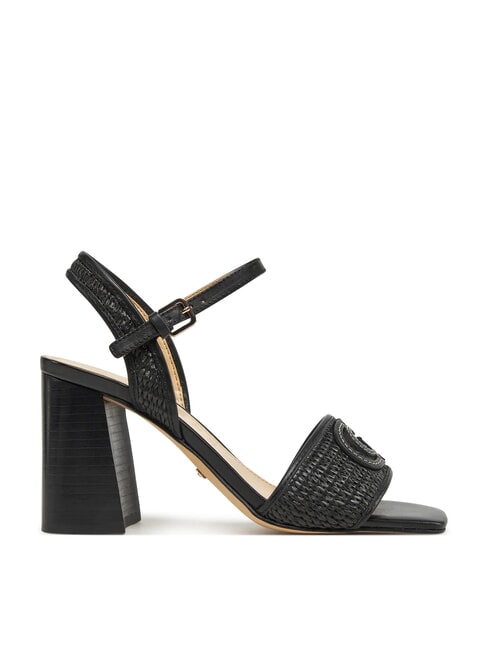 GANIKA Sandales hautes avec bande en raphia NOIR - Chaussures Femme