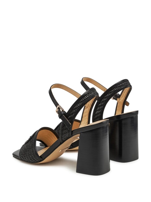 GANIKA Sandales hautes avec bande en raphia NOIR - Chaussures Femme