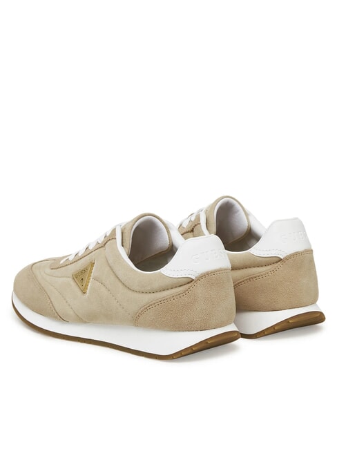 JOGGIN2 Baskets de course en cuir su&eacute;d&eacute; taupe - Chaussures Femme