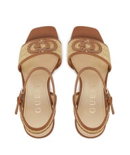 GUESS GANIKA Sandales hautes avec bande en raphia naturel - Chaussures Femme - 3