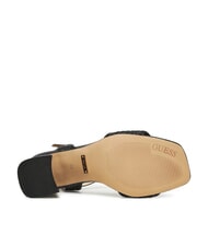 GUESS GANIKA Sandales hautes avec bande en raphia NOIR - Chaussures Femme - 6