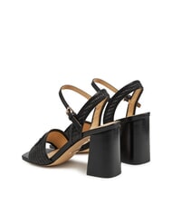 GUESS GANIKA Sandales hautes avec bande en raphia NOIR - Chaussures Femme - 5