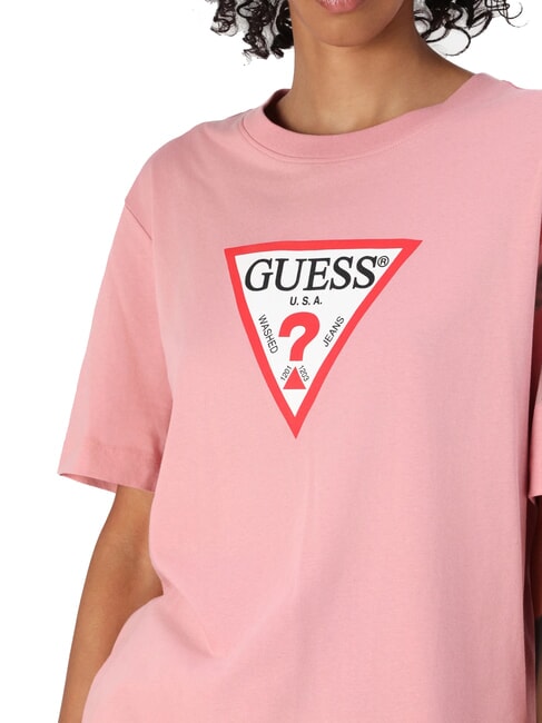 ICONIC T-shirt à manches courtes coupe décontractée légèrement rose - T-shirt