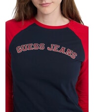 GUESS JEANS RAGLAN BLOCK T-shirt à manches longues avec imprimé multi océan audacieux - T-shirt - 3