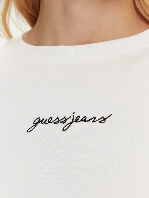 EMBRO SLIM T-shirt c&ocirc;tel&eacute; &agrave; manches courtes blanc pur - T-shirt