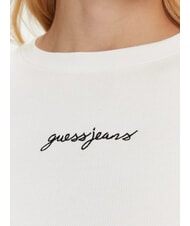 GUESS JEANS EMBRO SLIM T-shirt c&ocirc;tel&eacute; &agrave; manches courtes blanc pur - T-shirt - 3