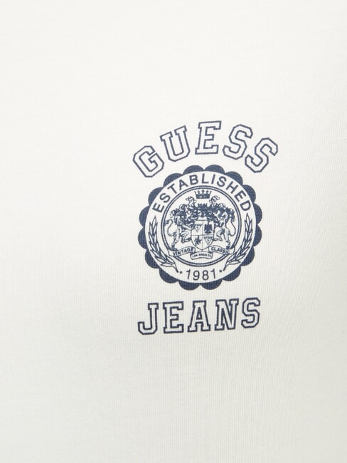 LOGO STAMP T-shirt slim à manches courtes bruyère blanche pure - T-shirt