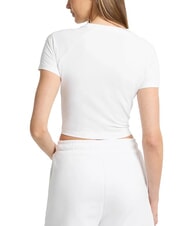 GUESS JEANS LOGO CALIFORNIA T-shirt court extensible &agrave; manches courtes blanc pur - T-shirt - 2