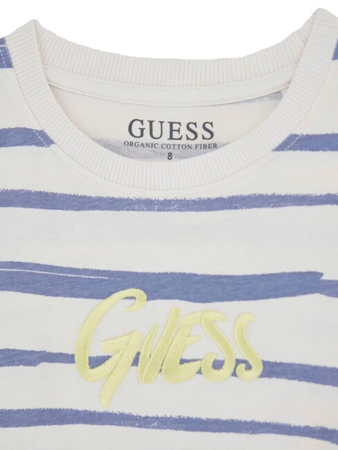 KIDS T-shirt rayé à manches courtes fantaisie bleu gris - Tee-shirt enfant