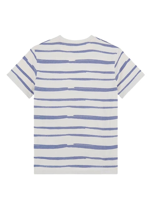 KIDS T-shirt rayé à manches courtes fantaisie bleu gris - Tee-shirt enfant