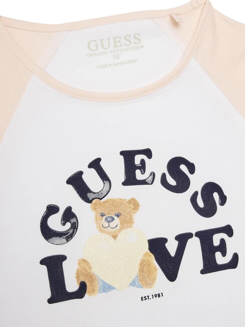 KIDS MIDI T-shirt imprim&eacute; aux emmanchures blanc pur - Tee-shirt enfant