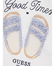 GUESS KIDS T-shirt à manches courtes coupe courte bleu secret - Tee-shirt enfant - 3