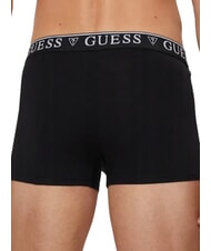 GUESS LOGO CLASSIC 5 boxers multicolores mélange de lave noir et blanc - Slip homme - 3