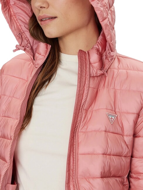 PACKABLE Doudoune légère à capuche légèrement rose - Doudounes femme