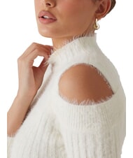 GUESS FUZZY TAKARA Pull à col montant découpé dovwhi - Chandails pour femmes - 3