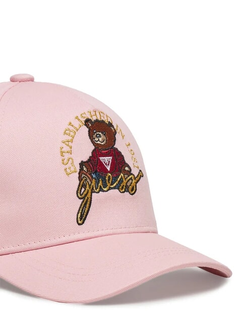 KIDS Casquette de baseball brodée ours en peluche rose barbe à papa - Chapeau de bébé