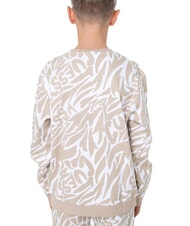 GUESS KIDS ACTIVE Sweat-shirt à col rond avec imprimé all-over imprimé zèbre beige - Bébé Sweat - 2