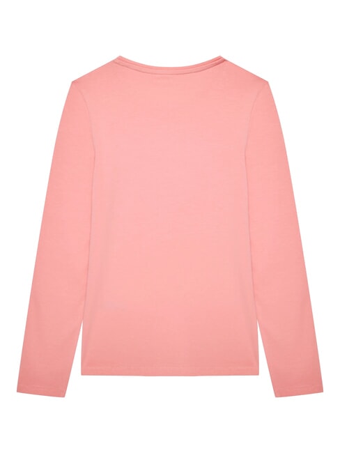 KIDS T-shirt à manches longues avec strass rose doux - Tee-shirt enfant