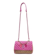 GUESS GIRL Mini sac avec breloque logo éclat rose - Sacs pour Femme - 3