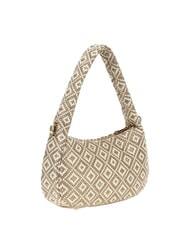 GUESS RIANEE Mini sac hobo tissé taupe - Sacs pour Femme - 2