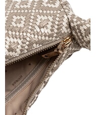 GUESS RIANEE Mini sac hobo tissé taupe - Sacs pour Femme - 4
