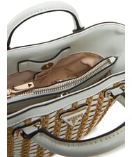 GUESS ATALIA Petit sac à main avec bandoulière blanc naturel - Sacs pour Femme - 4